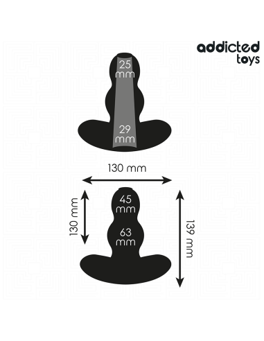 ADDICTED TOYS - HOLLOW ANAL PLUG SILICONE SIZE...
