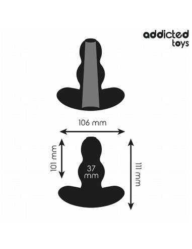 ADDICTED TOYS - HOLLOW ANAL PLUG SILICONE SIZE...