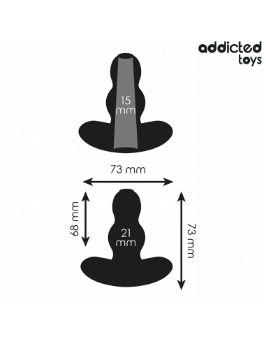 ADDICTED TOYS - HOLLOW ANAL PLUG SILICONE SIZE...