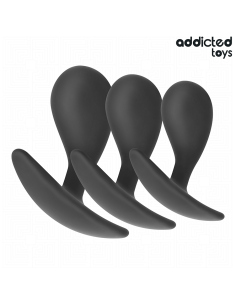 ADDICTED TOYS - SET OF 3 ANAL PLUG SILICONE MODEL 3 2