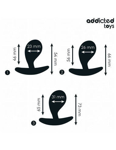 ADDICTED TOYS - SET OF 3 ANAL PLUG SILICONE...