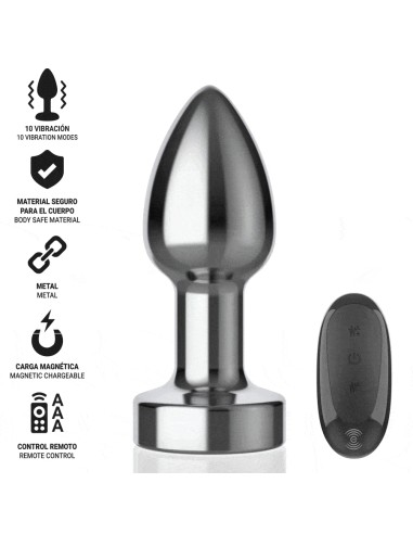 INTENSE - ANAL PLUG 10 VIBRATIONS METAL WITH...