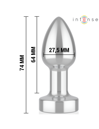 INTENSE - ANAL PLUG 10 VIBRATIONS METAL WITH...