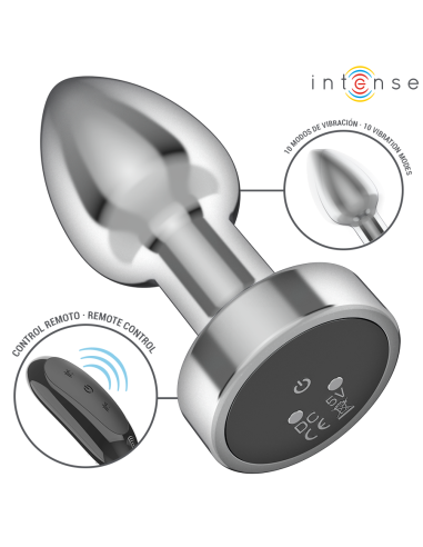 INTENSE - ANAL PLUG 10 VIBRATIONS METAL WITH...