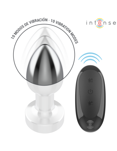 INTENSE - ANAL PLUG 10 VIBRATIONS METAL WITH...