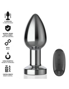INTENSE - ANAL PLUG 10 VIBRATIONS METAL WITH REMOTE...