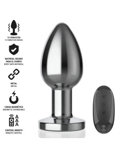 INTENSE - ANAL PLUG 10 VIBRATIONS METAL WITH REMOTE...