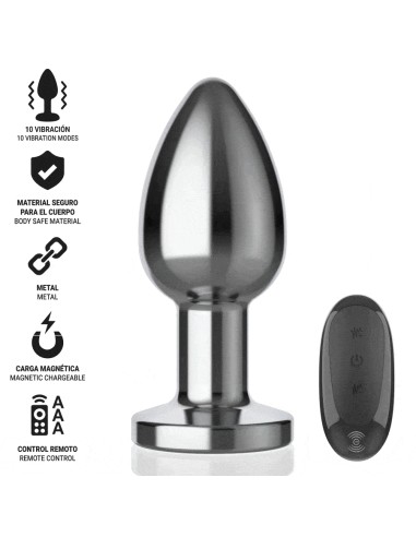 INTENSE - ANAL PLUG 10 VIBRATIONS METAL WITH...