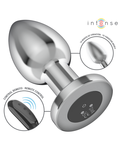 INTENSE - ANAL PLUG 10 VIBRATIONS METAL WITH...
