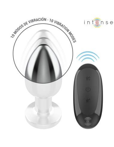 INTENSE - ANAL PLUG 10 VIBRATIONS METAL WITH...