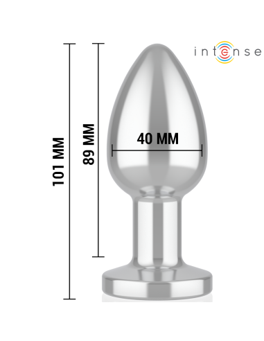 INTENSE - ANAL PLUG 10 VIBRATIONS METAL WITH...