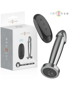 INTENSE - ANAL PLUG 10 VIBRATIONS METAL DILDO WITH REMOTE...