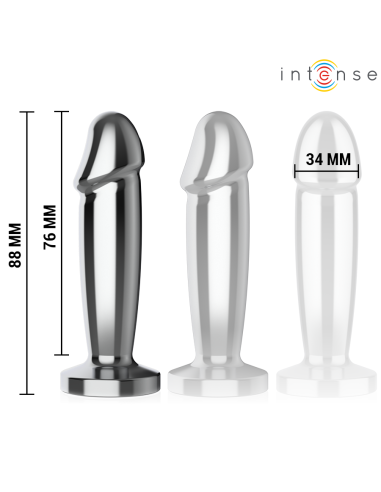 INTENSE - ANAL PLUG 10 VIBRATIONS METAL DILDO...
