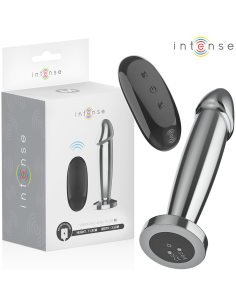 INTENSE - ANAL PLUG 10 VIBRATIONS METAL DILDO WITH REMOTE...