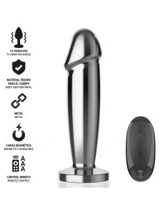 INTENSE - ANAL PLUG 10 VIBRATIONS METAL DILDO WITH REMOTE... 2