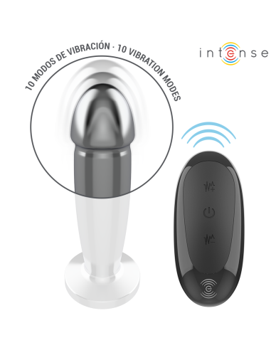 INTENSE - ANAL PLUG 10 VIBRATIONS METAL DILDO...