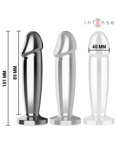INTENSE - ANAL PLUG 10 VIBRATIONS METAL DILDO...