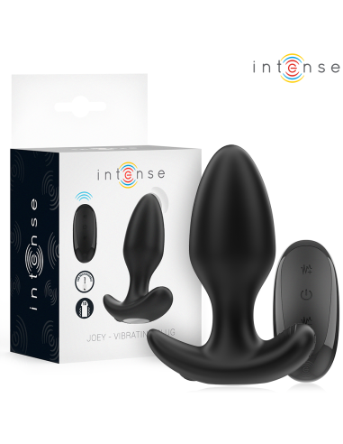 INTENSE - JOEY ANAL PLUG 10 VIBRATIONS BLACK...