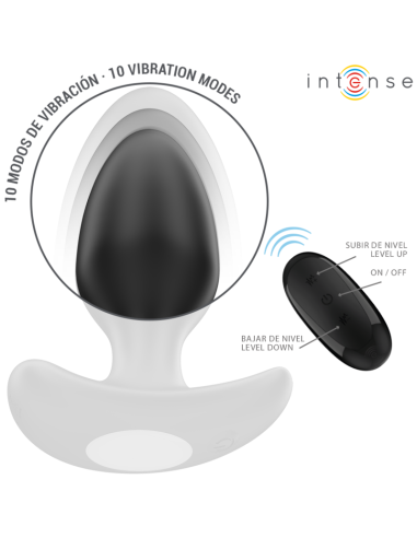 INTENSE - JOEY ANAL PLUG 10 VIBRATIONS BLACK...