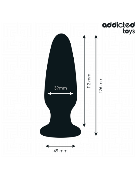 ADDICTED TOYS - ANAL PLUG WITH JEWEL SILICONE SIZE L 12.6 CM