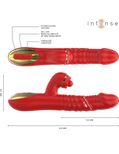 INTENSE - THALIA VIBRACIÓN  EMPUJE  ESTIMULACIÓN ROJO