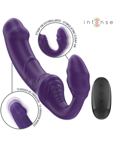 INTENSE - JILL VIBRADOR DOBLE 20 CM VIOLETA...