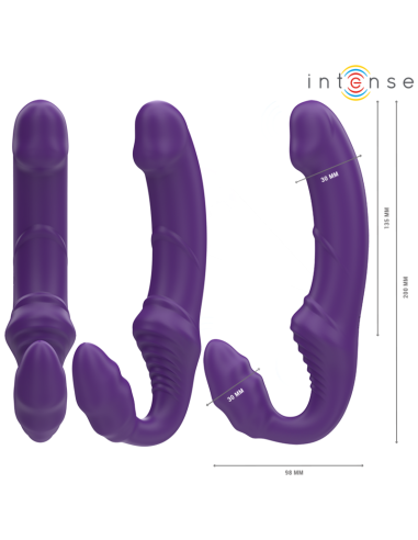 INTENSE - JILL VIBRADOR DOBLE 20 CM VIOLETA...