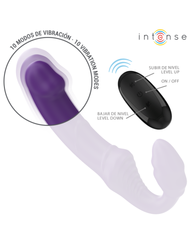 INTENSE - JILL VIBRADOR DOBLE 20 CM VIOLETA...