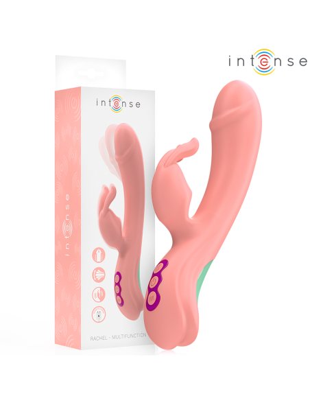 INTENSE - RACHEL VIBRADOR RABBIT 5 VIBRACIONES ROSA