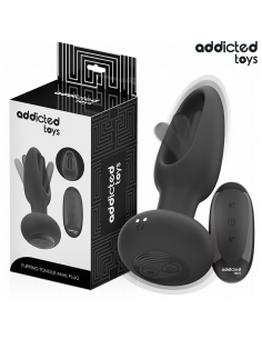 ADDICTED TOYS - ANAL PLUG WITH VIBRATING TONGUE AND...