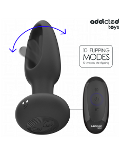 ADDICTED TOYS - ANAL PLUG WITH VIBRATING TONGUE AND... 2