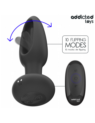 ADDICTED TOYS - ANAL PLUG WITH VIBRATING TONGUE...