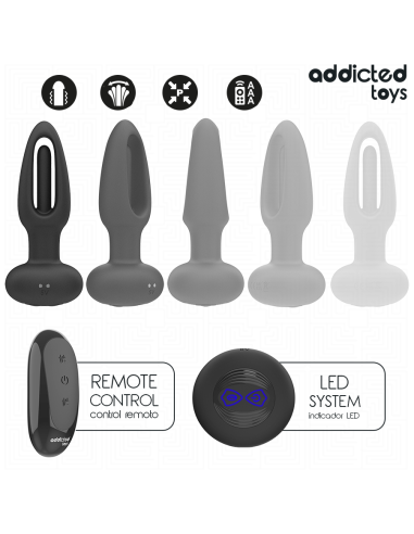 ADDICTED TOYS - ANAL PLUG WITH VIBRATING TONGUE...