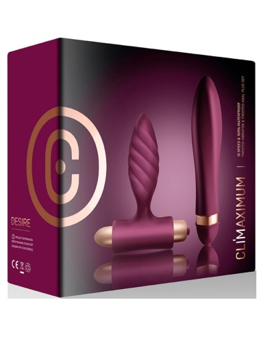 CLIMAXIMUM - DESIRE KIT TWISTED VIBRATOR + ANAL...