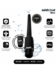 ADDICTED TOYS - ANAL CLEANER WITH UNIVERSAL ADAPTER MODEL 1 2