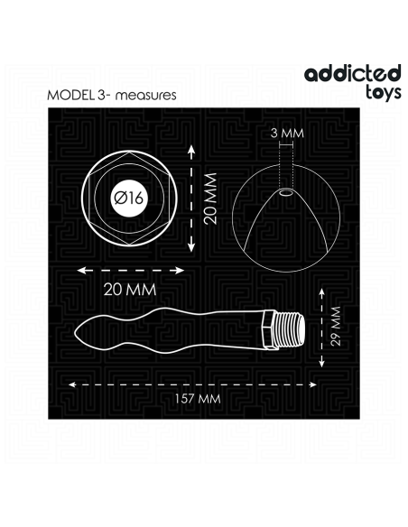ADDICTED TOYS - ANAL CLEANER WITH UNIVERSAL ADAPTER MODEL 3