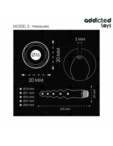 ADDICTED TOYS - ANAL CLEANER WITH UNIVERSAL ADAPTER MODEL 5