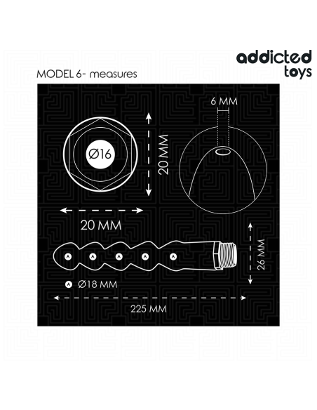 ADDICTED TOYS - ANAL CLEANER WITH UNIVERSAL ADAPTER MODEL 6