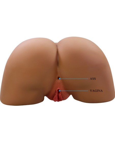 CRAZY BULL - SOPHIA REALISTIC FEMALE BUTT VIBRATOR AND SUCKER WITH SOUND 5.5 KG