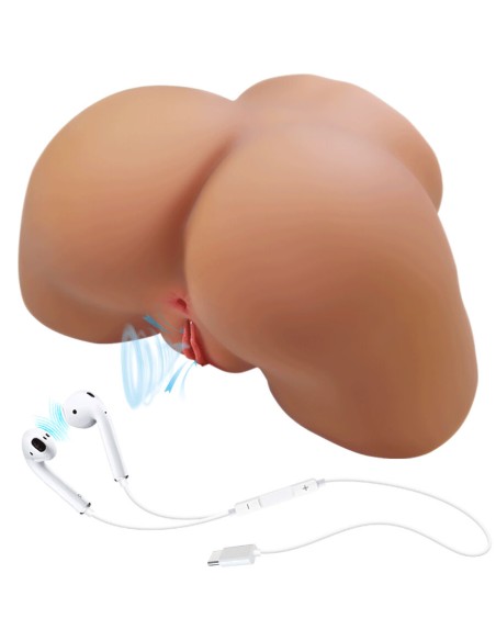 CRAZY BULL - ILANA REALISTIC FEMALE BUTT VIBRATOR AND SUCKER WITH SOUND 6.8 KG