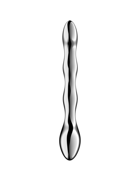SATISFYER - COSMIC CREST 2 STAINLESS STEEL DOUBLE-ENDED DILDO