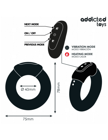 ADDICTED TOYS - HEATING EFFECT VIBRATING COCK...