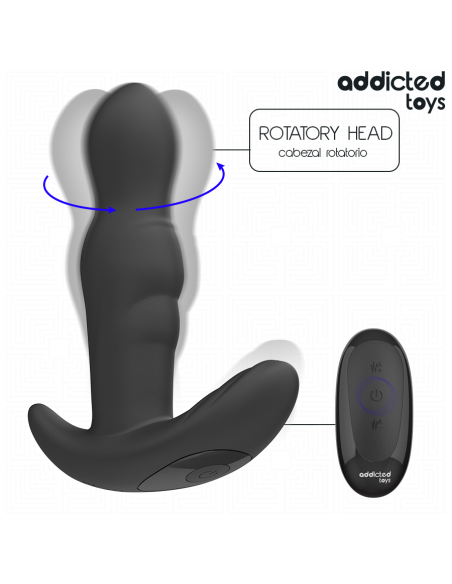 ADDICTED TOYS - ROTATING VIBRATING ANAL PLUG REMOTE CONTROL