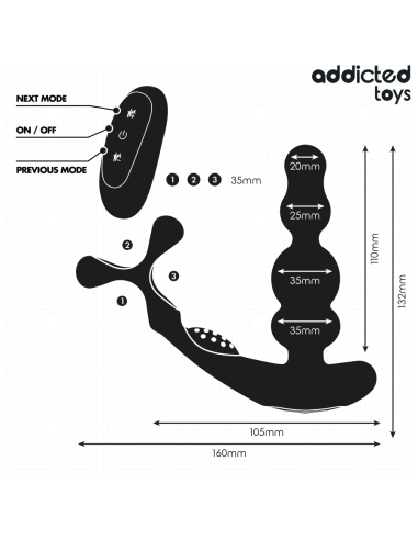 ADDICTED TOYS - ROTATING PROSTATE MASSAGER...