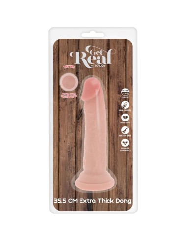 GET REAL - DELUXE THICK DOUBLE-DENSITY TPE DONG...