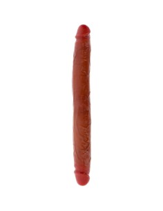 GET REAL - DOUBLE-ENDED SILICONE DILDO CARAMEL 35 CM