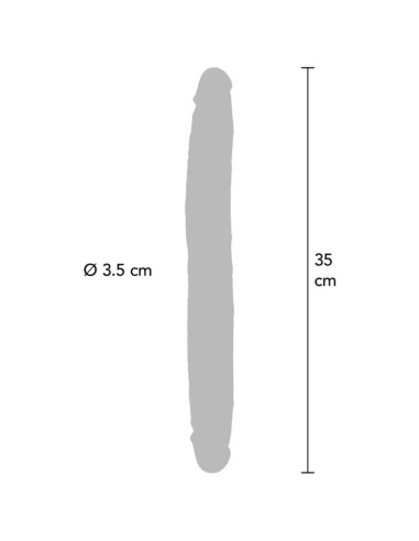 GET REAL - DOUBLE-ENDED SILICONE DILDO CARAMEL...