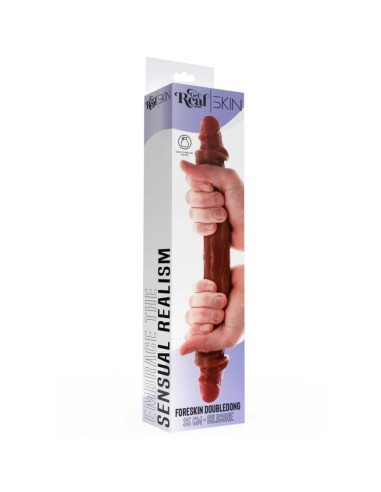 GET REAL - DOUBLE-ENDED SILICONE DILDO CARAMEL...