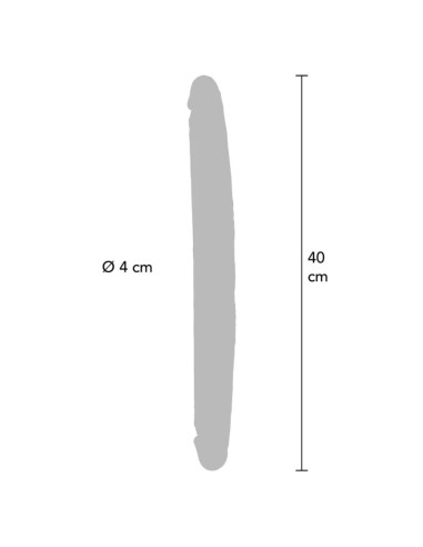 GET REAL - DOUBLE-ENDED SILICONE DILDO CARAMEL...