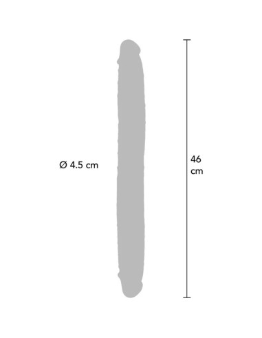 GET REAL - DOUBLE-ENDED SILICONE DILDO CARAMEL...